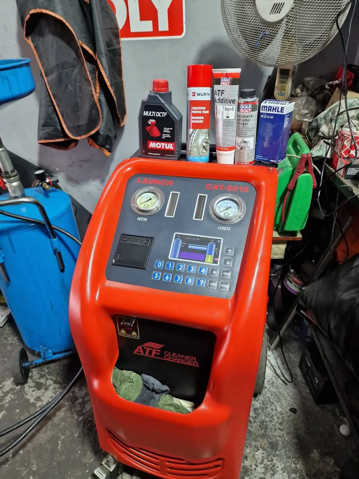Stație LAUNCH CAT-501S pentru schimb ulei cutie automată cu Motul Multi DCTF, Cluj-Napoca